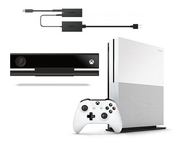 Купить Microsoft Xbox One S (500GB) EU + сенсор Kinect 2.0 + адаптер ...